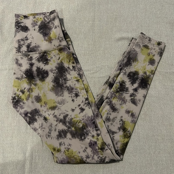 NWT Lululemon align (radial tie dye mauve grey multi) pant - Picture 7 of 8